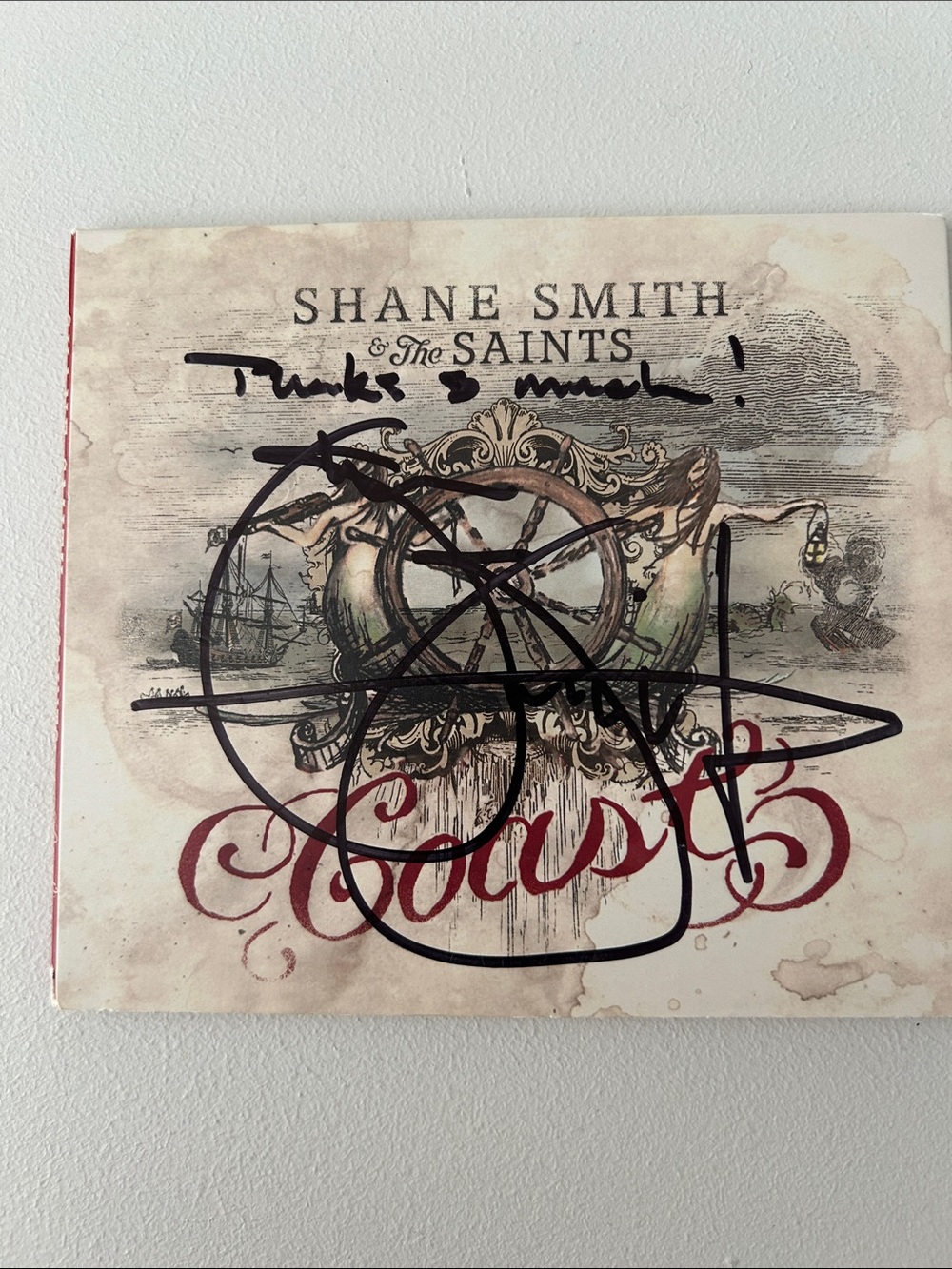 Shane Smith & The Saints autographed 'Coast' CD